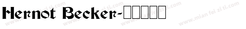 Hernot Becker字体转换